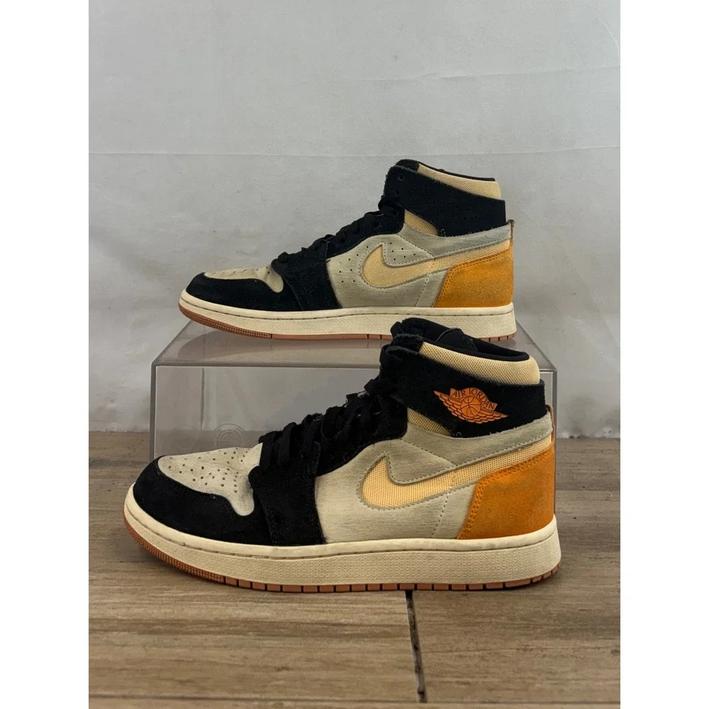 Air Jordan 1 High Zoom CMFT Orange Black Cream Mens Shoes DV1307 100 Size 8‎